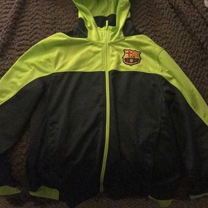 FCB Barcelona Jacket neon green SIZE M